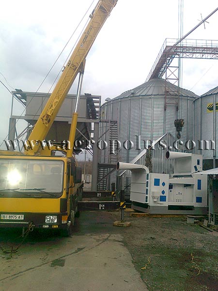 Монтаж оборудования зерноперерабатывающего комплекса